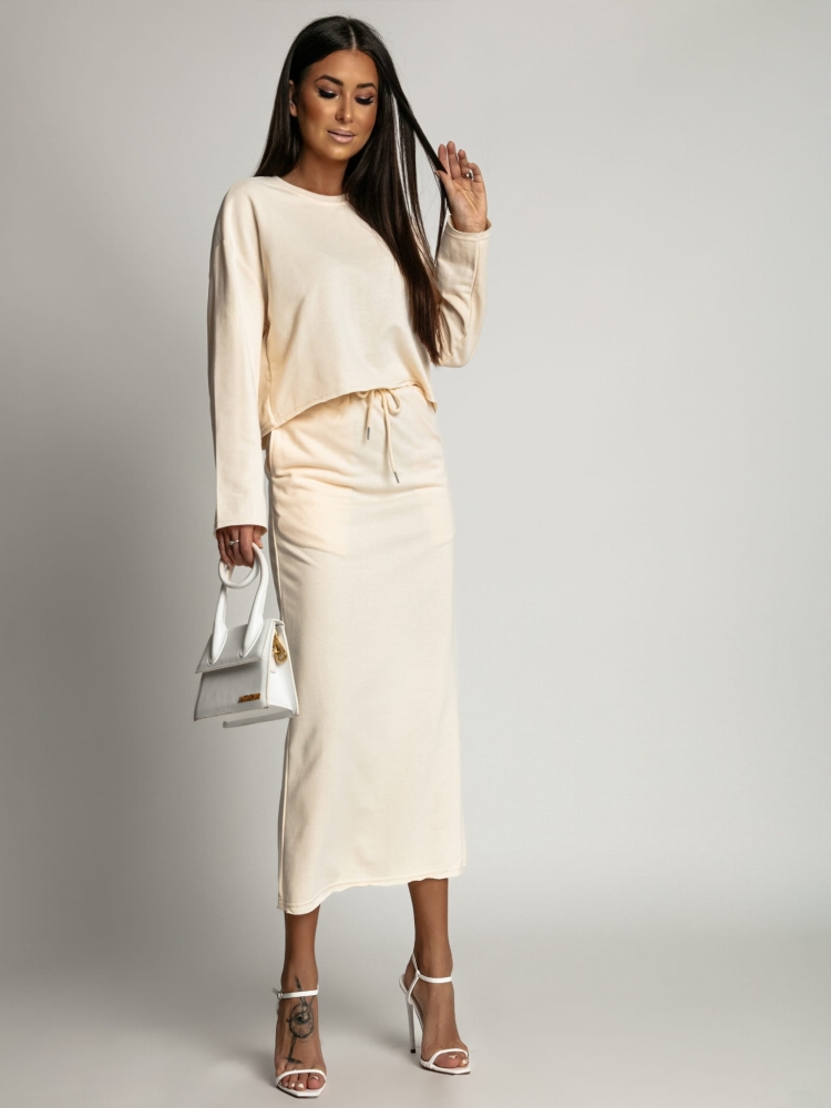 Spódnica dresowa beżowa PREMIUM