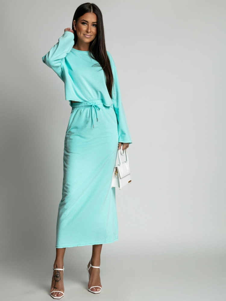 Bluza dresowa turkusowa PREMIUM