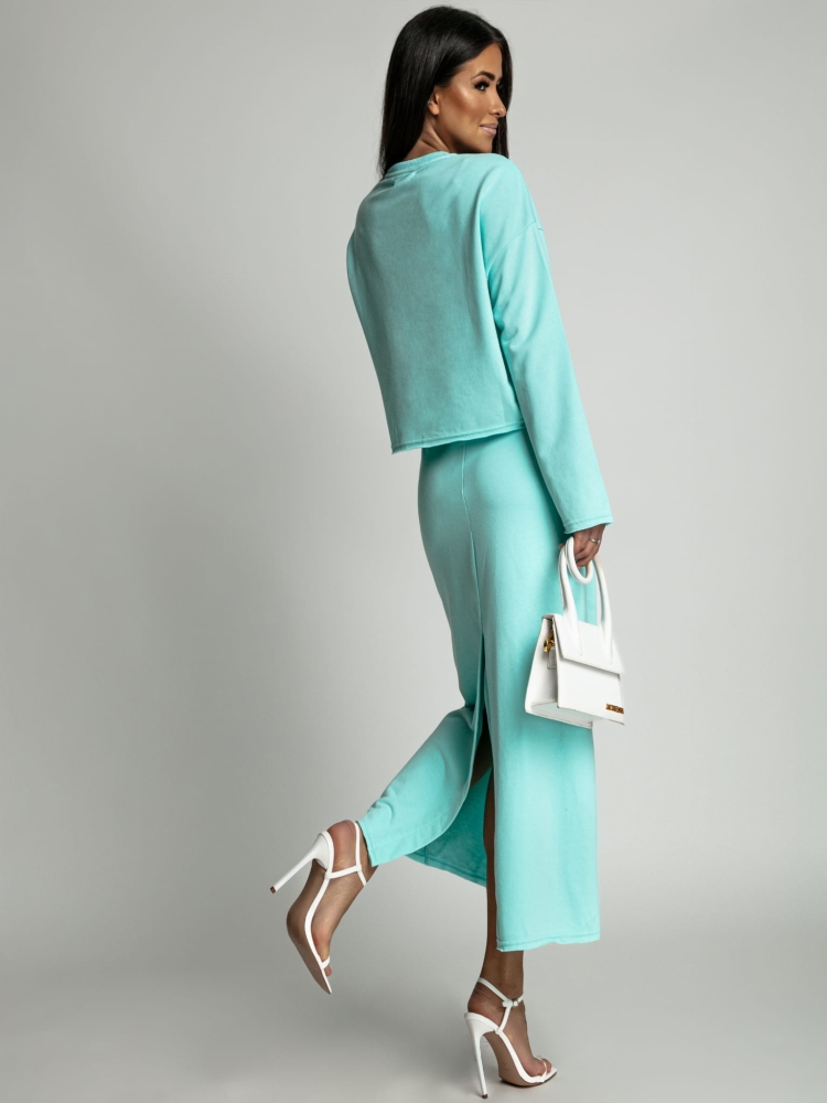 Bluza dresowa turkusowa PREMIUM