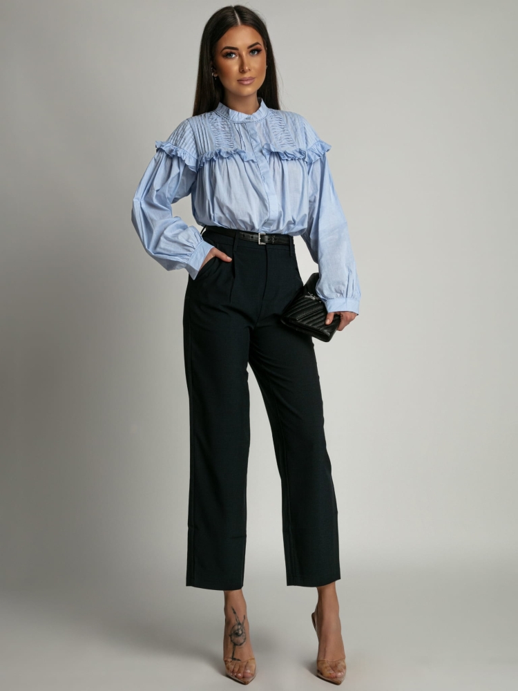 Spodnie eleganckie granatowe PREMIUM