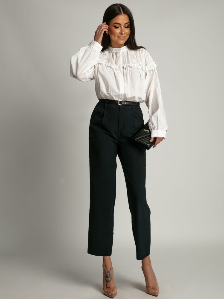 Spodnie eleganckie granatowe PREMIUM