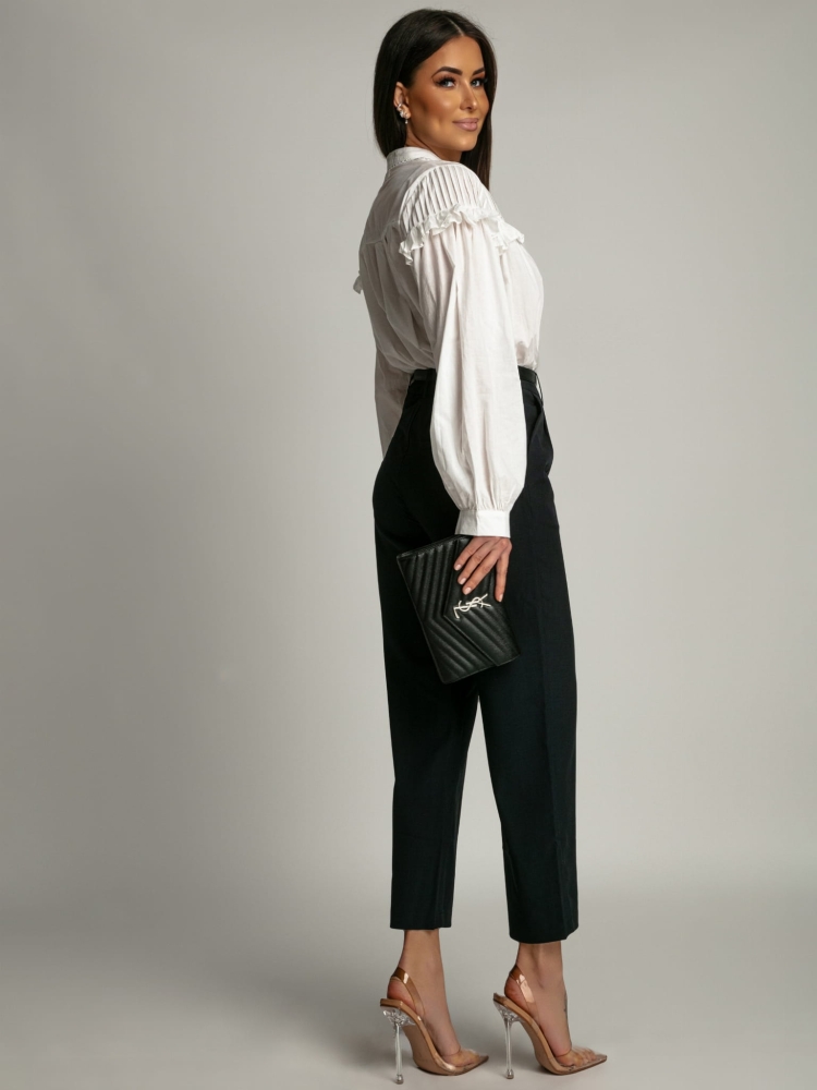 Spodnie eleganckie granatowe PREMIUM