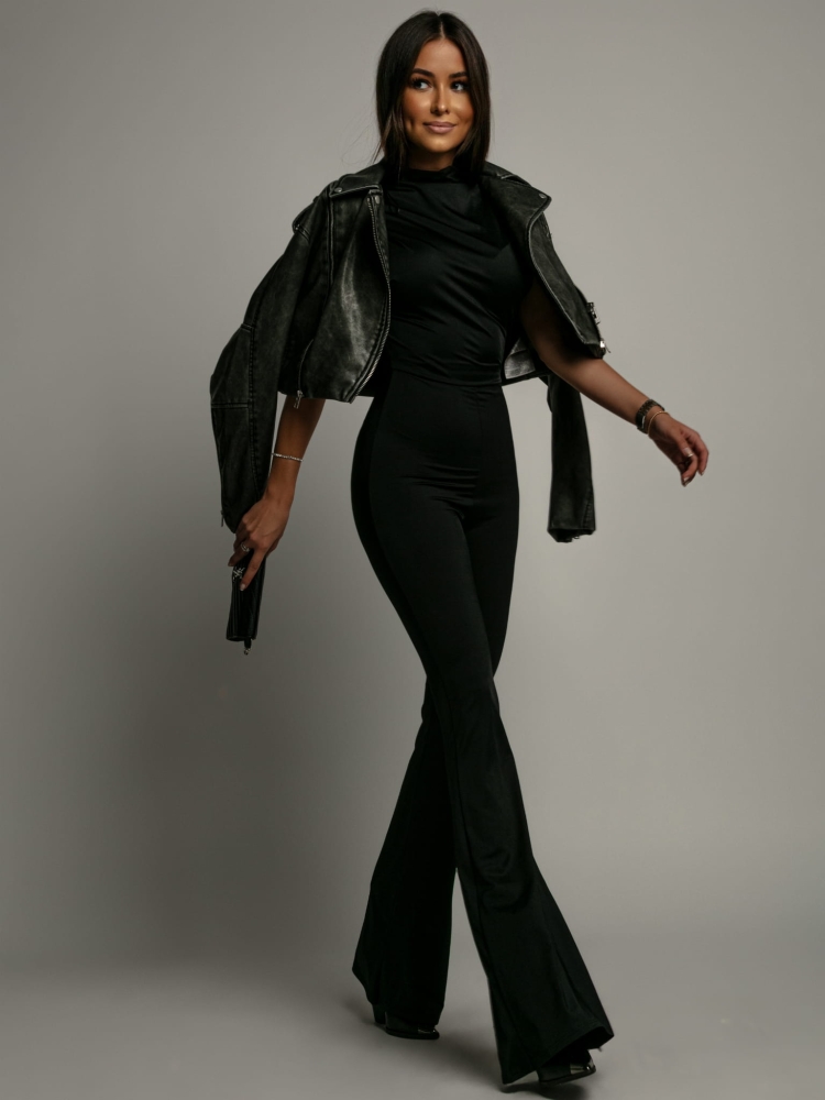 Kombinezon klasyczny długie spodnie czarny