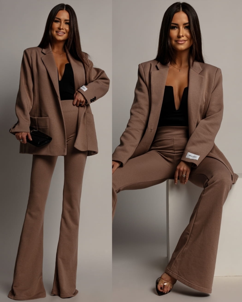 Marynarka oversize camel PREMIUM Polska produkcja
