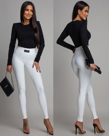 Leginsy jasny ecru Polska produkcja PREMIUM