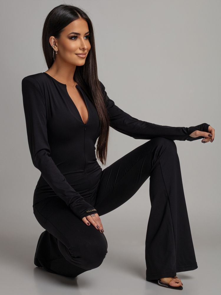 Kombinezon klasyczny modelujący czarny PREMIUM Polska produkcja