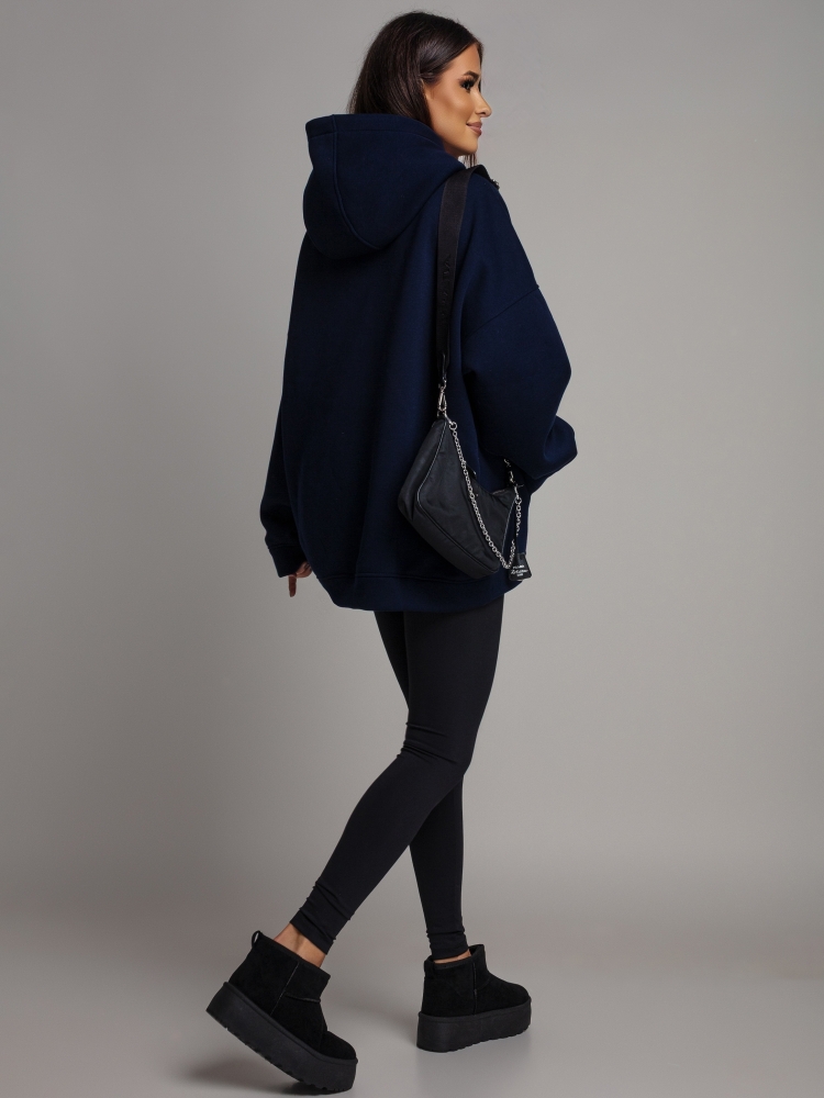 Bluza oversize granatowa Tiffany's PREMIUM Polska Produkcja