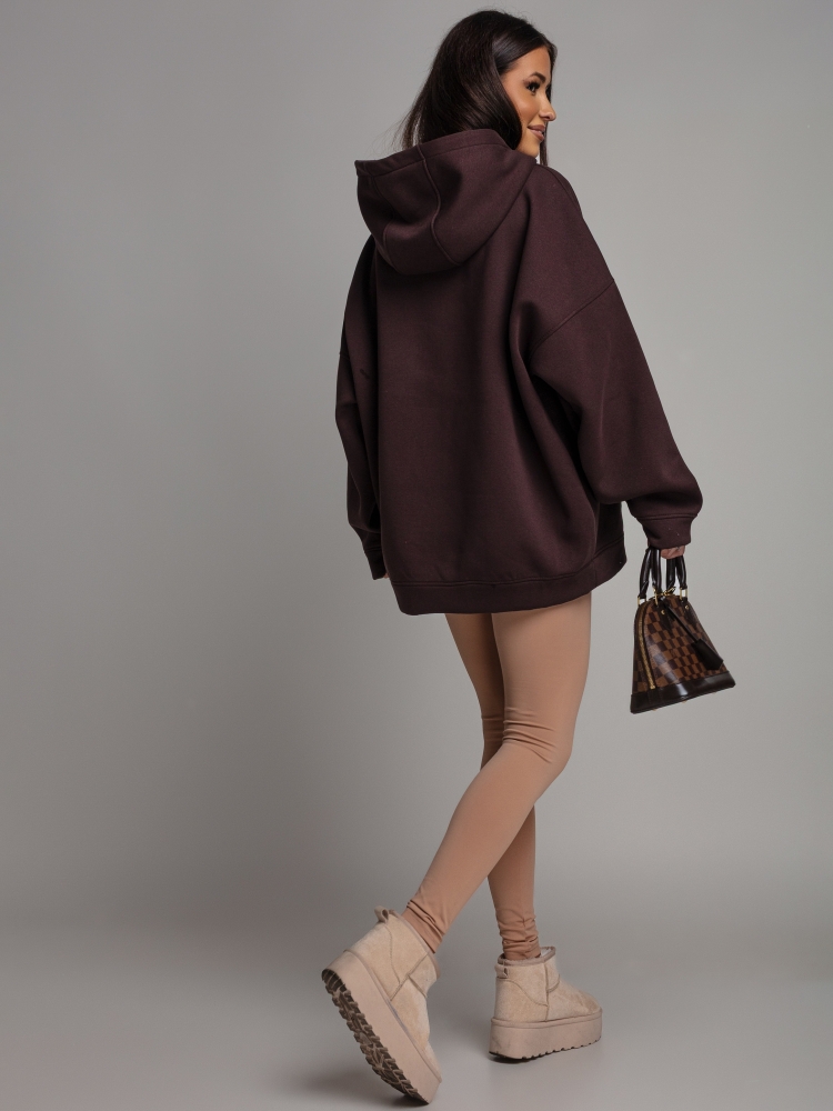 Bluza oversize czekoladowa Tiffany's PREMIUM Polska Produkcja