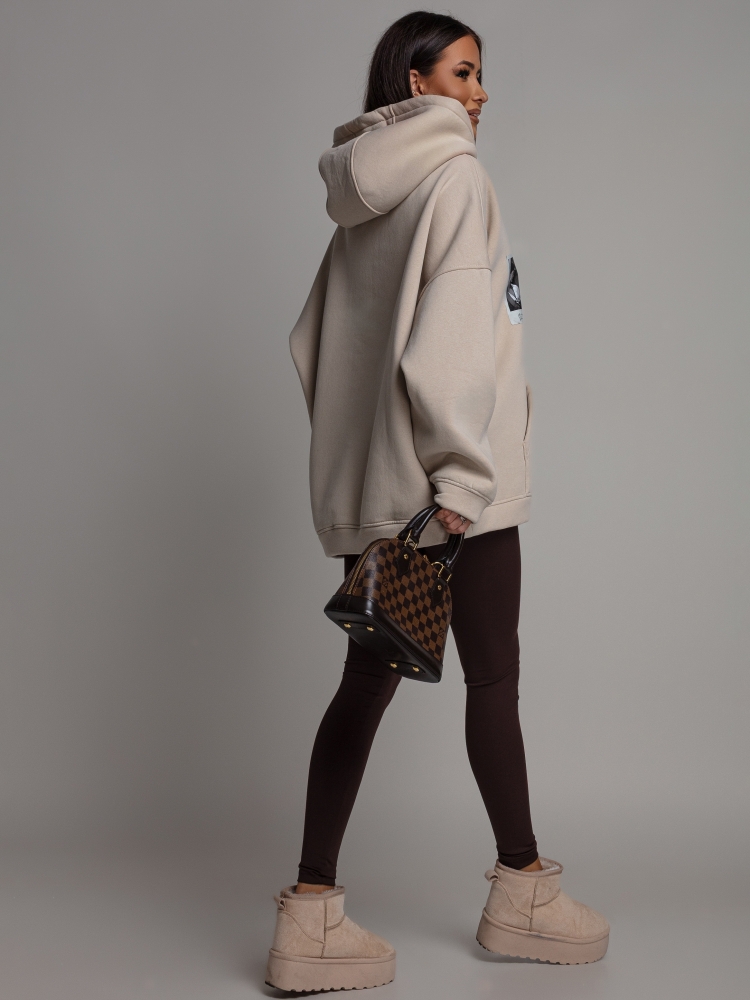 Bluza oversize beżowa Tiffany's PREMIUM Polska Produkcja