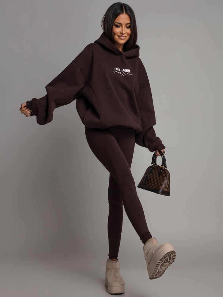 Bluza oversize special edition czekoladowa PREMIUM Polska Produkcja