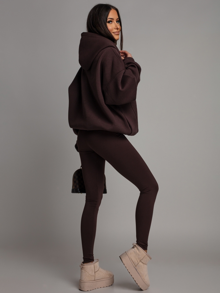 Bluza oversize special edition czekoladowa PREMIUM Polska Produkcja