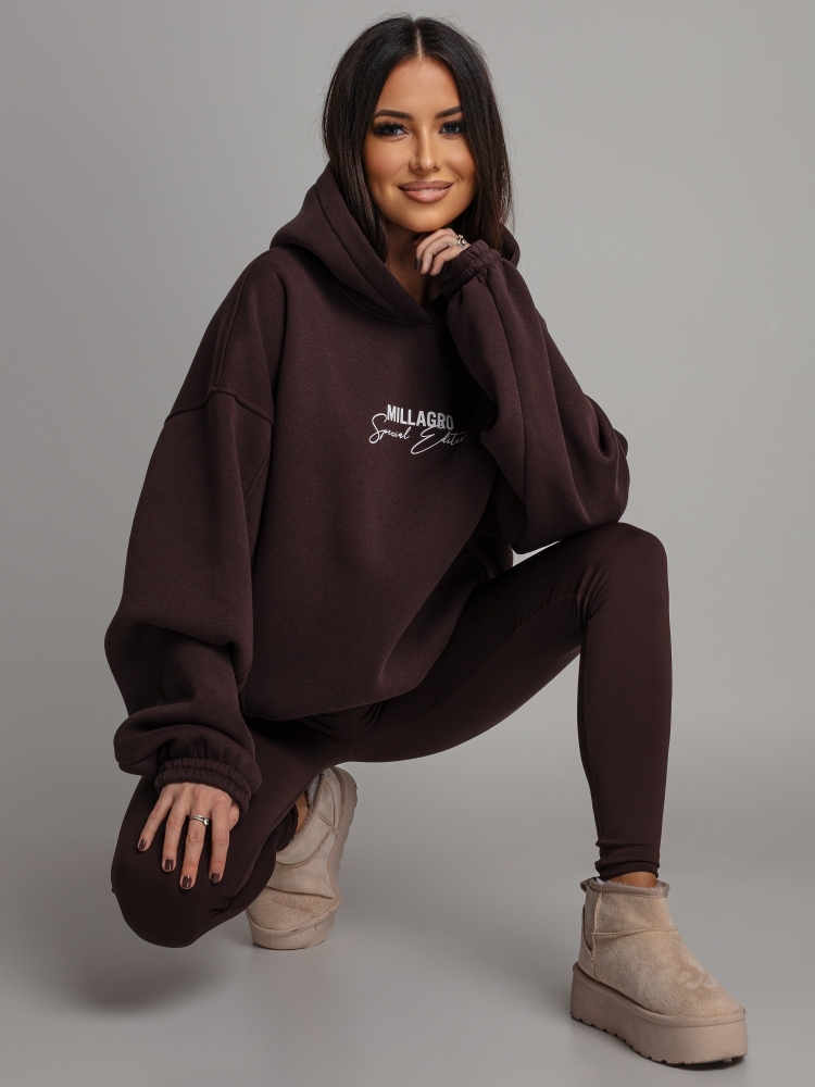 Bluza oversize special edition czekoladowa PREMIUM Polska Produkcja