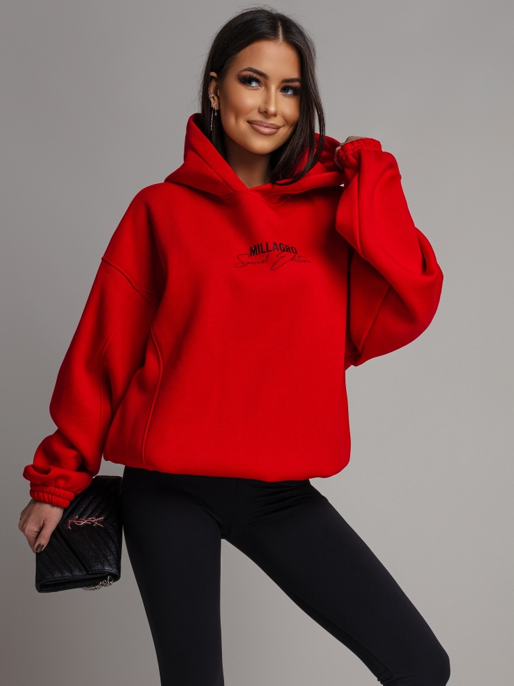 Bluza oversize special edition czerwona PREMIUM Polska Produkcja