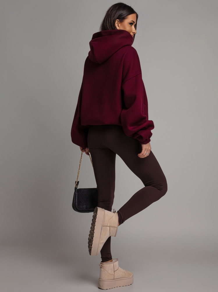 Bluza oversize special edition bordowa PREMIUM Polska Produkcja