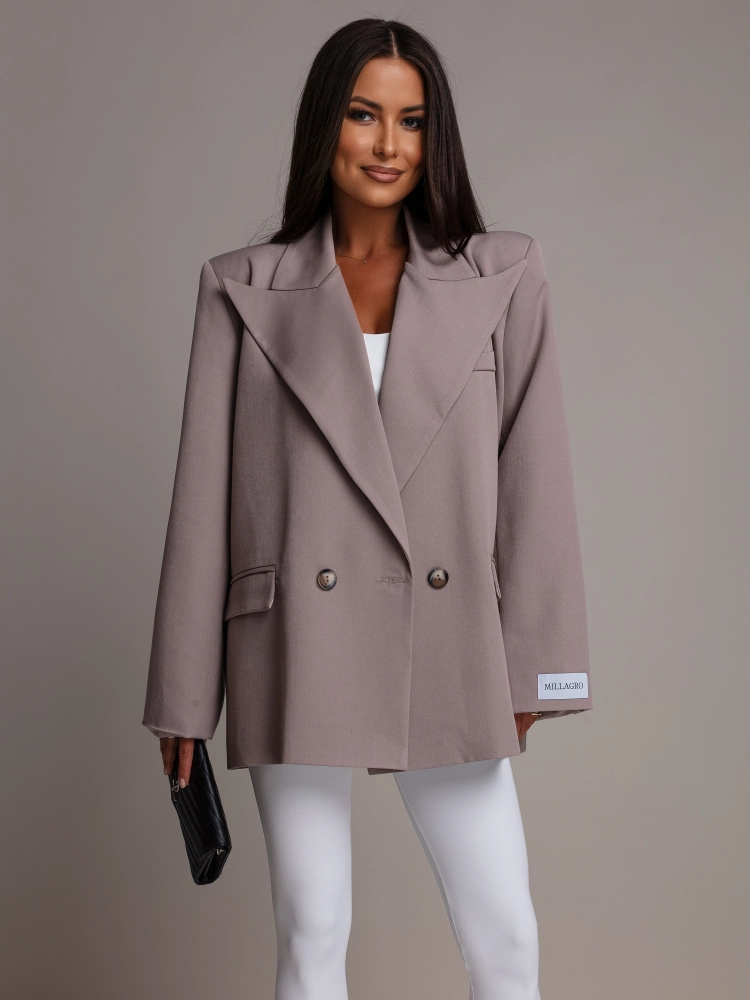 Marynarka oversize fango PREMIUM Polska produkcja