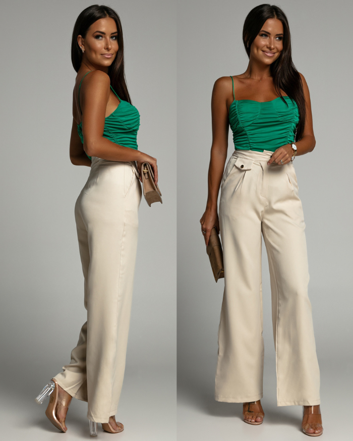 Spodnie eleganckie beżowe