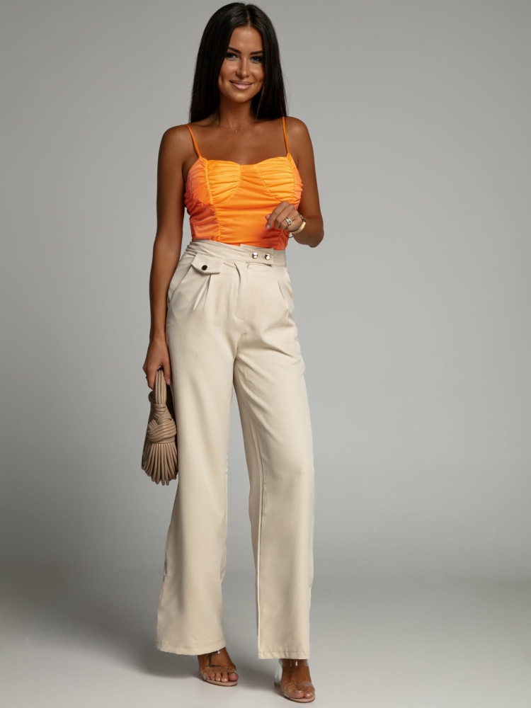 Spodnie eleganckie beżowe