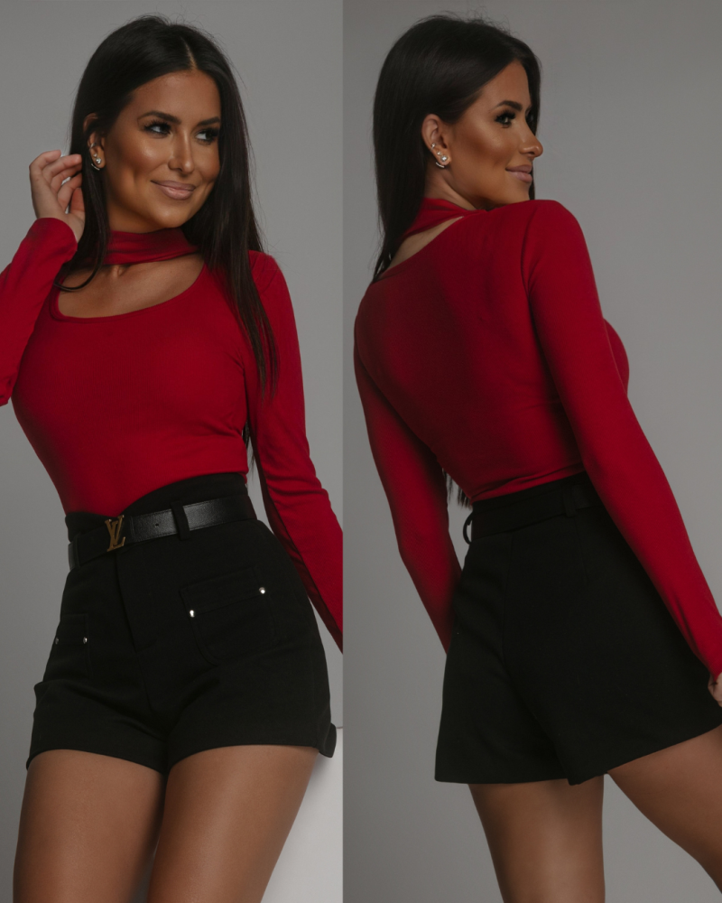 Krótkie spodenki z grubszego materiału czarne